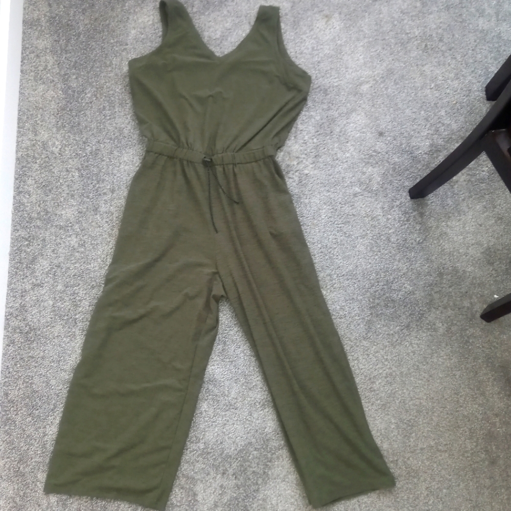 Green baggy jumpsuit